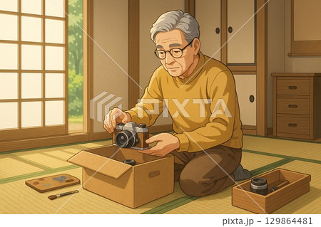 和室での趣味整理 129864481