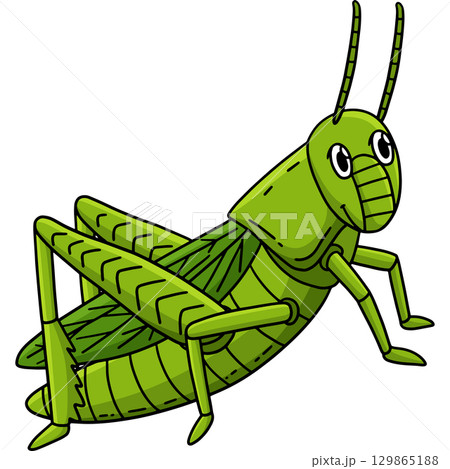 Insect Grasshopper Animal Cartoon Colored Clipart Insect Grasshopper Animal Cartoon Colored Clipart 129865188