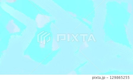 ブルーの手描きペイント背景 129865255