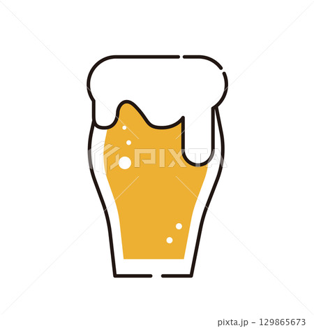 ビールのイラスト 129865673