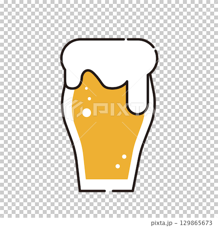 ビールのイラスト 129865673