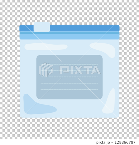 フリーザーバッグ　イラスト 129866787