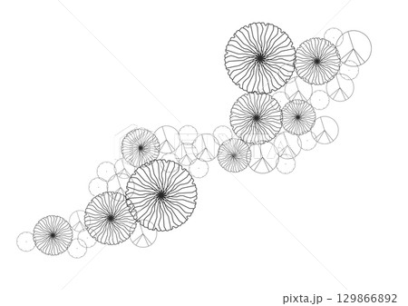 architecture drawing plant tree top view plan greenery vegetation vector. design nature architectural landscape set element illustration bush garden flora sapling minimal. architect isolated. 129866892