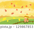 秋の紅葉を楽しむ家族1 129867853
