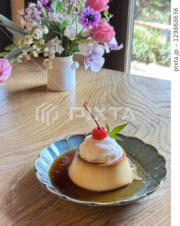 レトロなプリン 129868636