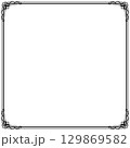 クラシカルな正方形フレーム〜ブラック〜 129869582