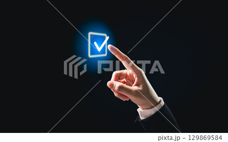 Compliance and security, businesses use detailed checklists to review and validate tasks, mark approved items, conduct audits and surveys, support research, and generate reports that help reduce risk. 129869584