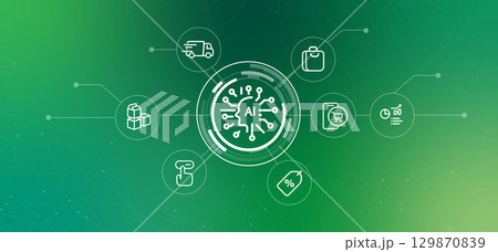 AI in e-commerce and retail artificial intelligence online shopping logistics personalized marketing and the future of retail buy sales product and marketing 129870839