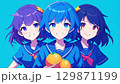 果物と女の子 129871199