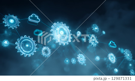 composite image of interface as connection and networking 129871331