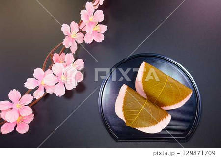 桜餅 さくら餅 さくらもち 桜餅 さくら餅 さくらもち 129871709