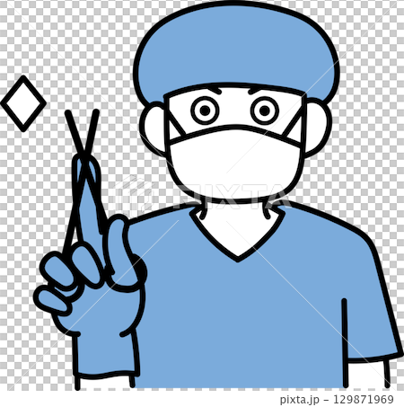 Illustration of a surgeon 129871969