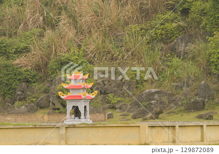 Pagoda in a cemetery. Pagoda in a cemetery. 129872089