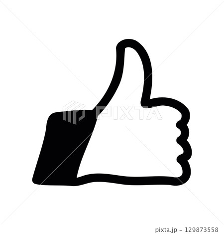 Simple black vector icon with a theme likeのイラスト素材 [129873558] - PIXTA