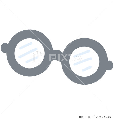 Cute Round Glasses Illustration Cute Round Glasses Illustration 129873935