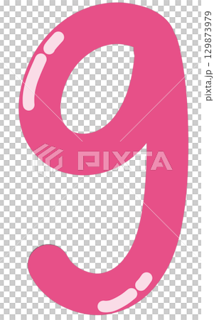 minimal and cute Handwritten numbers 9 129873979