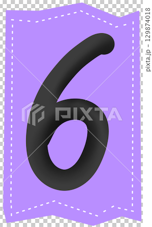 minimal and cute Handwritten numbers 6 minimal and cute Handwritten numbers 6 129874018