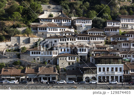 View of the city of Berat in Albania 129874403