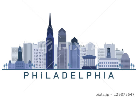Philadelphia Skyline 129875647