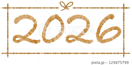 A cute and colorful design for the numbers 2026 A cute and colorful design for the numbers 2026 129875799