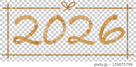 A cute and colorful design for the numbers 2026 A cute and colorful design for the numbers 2026 129875799