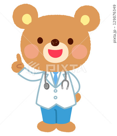 クマのお医者さん　説明 129876349