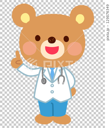 クマのお医者さん　説明 129876349