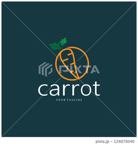 Carrot Illustration Creative Design Carrot Agricultural Product Logo Icon, Carrot Processing,vegan food, Farmers Market,Vector Carrot Illustration Creative Design Carrot Agricultural Product Logo Icon, Carrot Processing,vegan food, Farmers Market,Vector 129878040