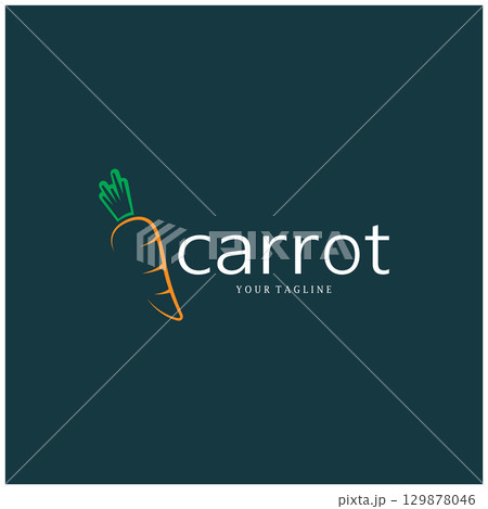 Carrot Illustration Creative Design Carrot Agricultural Product Logo Icon, Carrot Processing,vegan food, Farmers Market,Vector Carrot Illustration Creative Design Carrot Agricultural Product Logo Icon, Carrot Processing,vegan food, Farmers Market,Vector 129878046