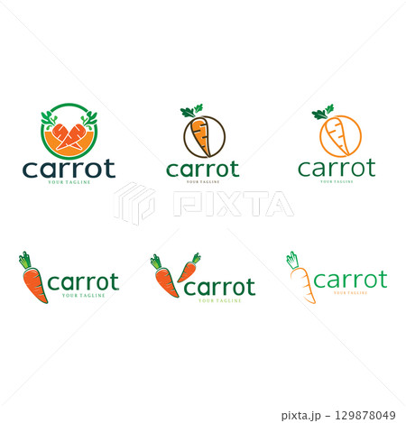 Carrot Illustration Creative Design Carrot Agricultural Product Logo Icon, Carrot Processing,vegan food, Farmers Market,Vector Carrot Illustration Creative Design Carrot Agricultural Product Logo Icon, Carrot Processing,vegan food, Farmers Market,Vector 129878049