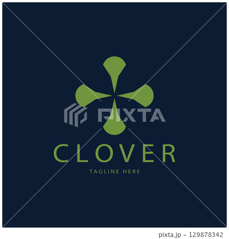 logo design inspiration icon illustration template vector clover or moringa leaves, for natural product design, health, medicine, clover and moringa agriculture, medicinal capsules logo design inspiration icon illustration template vector clover or moringa leaves, for natural product design, health, medicine, clover and moringa agriculture, medicinal capsules 129878342