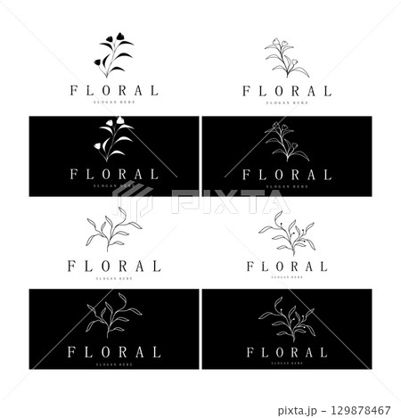 Elegant floral and leaf frame. Delicate botanical vector illustration for labels, spas, corporate identity, and wedding invitations 129878467