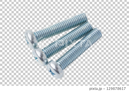 透明背景(png)にナベねじ(十字穴) 透明背景(png)にナベねじ(十字穴) 129878617