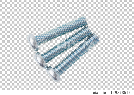 Pan head screw (cross recess) on transparent background (png) 129878618