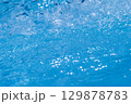 Gentle Rolling Waves and Sparkling Water Surface Under the Bright Blue Sky Above 129878783