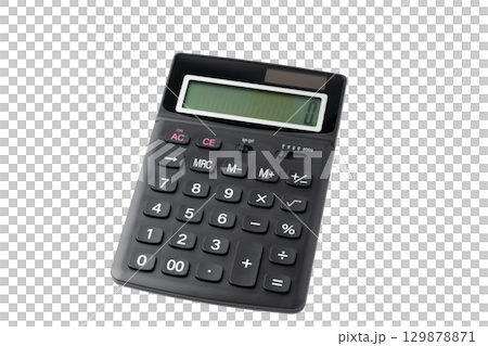 透明背景（png）に電卓 129878871