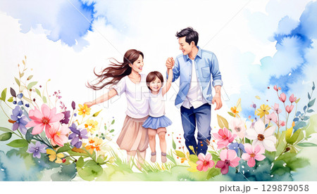 ファミリー,若い家族,Generative AI,AI画像 ファミリー,若い家族,Generative AI,AI画像 129879058