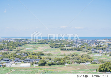 千葉 地球の丸く見える丘からの景色(銚子市) 千葉 地球の丸く見える丘からの景色(銚子市) 129879324