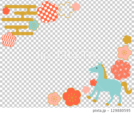 2026 馬來西亞年日本圖案框架背景 2026 馬來西亞年日本圖案框架背景 129880595