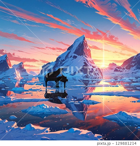 北極のピアノ 129881214