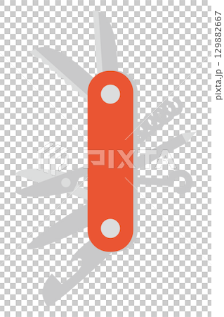 美工刀、軍刀、多功能刀插畫 美工刀、軍刀、多功能刀插畫 129882667