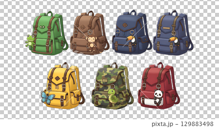 Family lifestyle. item Camping. Cartoon illustration design. 129883498