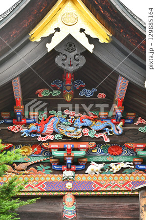 秩父散歩・秩父散歩・秩父神社　本殿のつなぎの龍(左甚五郎作) 129885164