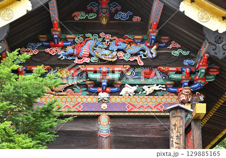 秩父散歩・秩父散歩・秩父神社　本殿のつなぎの龍(左甚五郎作) 129885165