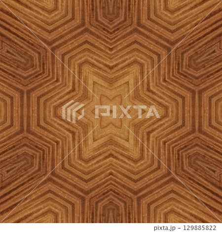Luxurious handmade art carved on expensive wooden board. Engraved craft design for border, frame, flooring, wallcovering, furniture decoration, tiles, wrapping paper printing 129885822
