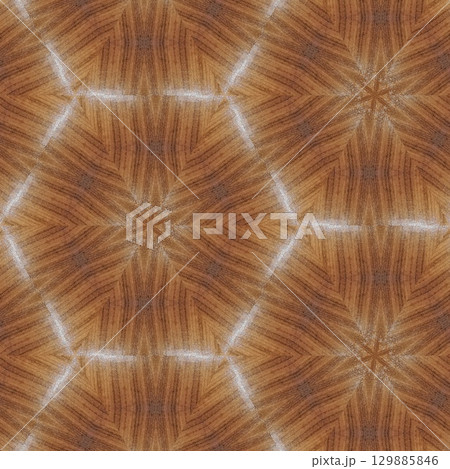 Luxurious handmade art carved on expensive wooden board. Engraved craft design for border, frame, flooring, wallcovering, furniture decoration, tiles, wrapping paper printing 129885846