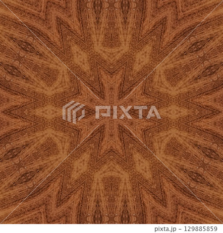 Luxurious handmade art carved on expensive wooden board. Engraved craft design for border, frame, flooring, wallcovering, furniture decoration, tiles, wrapping paper printing 129885859