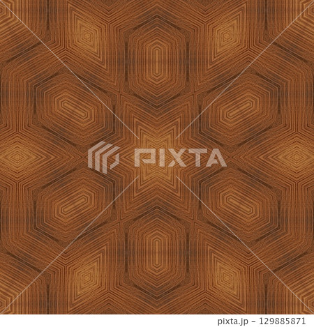 Luxurious handmade art carved on expensive wooden board. Engraved craft design for border, frame, flooring, wallcovering, furniture decoration, tiles, wrapping paper printing 129885871