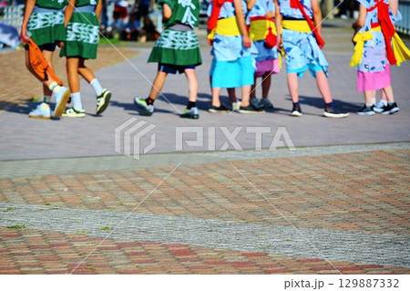 ねぶた祭りの跳人　青森 129887332