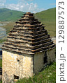 Dargavs, North Ossetia-Alania, Russia. City of the dead, ancient necropolis in the mountains of North Caucasus. 129887573